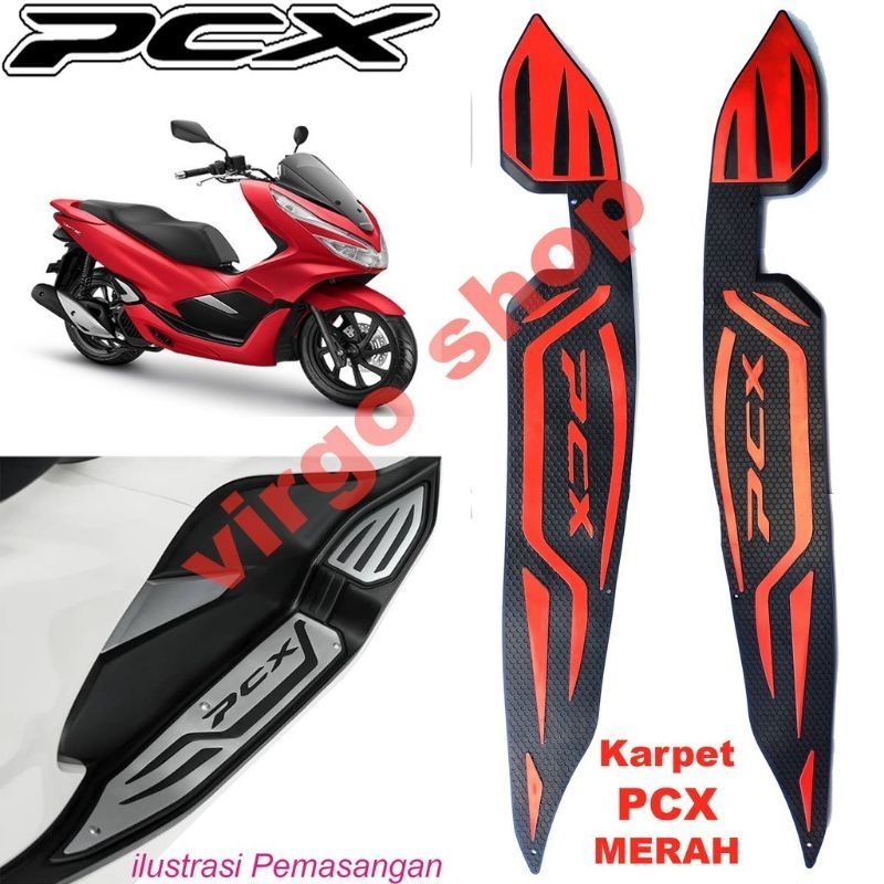 [FS] PCX150 | พรมยางสําหรับ Pcx150 รถจักรยานยนต์ stepfloor พักเท้าสําหรับ honda new pcx 150 Bordesh