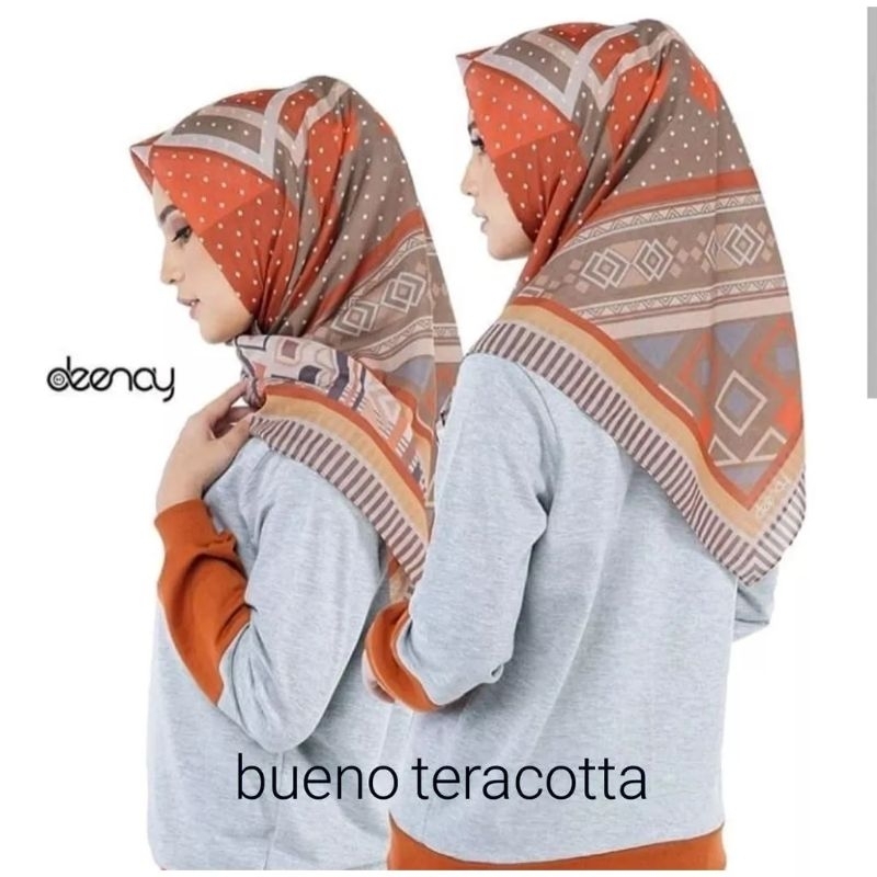 พรีเมี่ยม TERRACOTTA BUENO MOTIF HIJAB RECTANGULAR VEIL