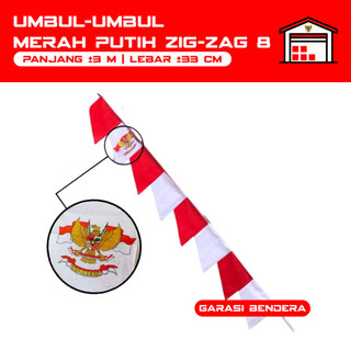 Umbul-Umbul Indonesia Warna Merah Putih Bendera Warna Warni Indonesia