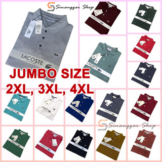 Kaos เสื้อโปโล แขนสั้น คอปก ขนาดใหญ่ ปักลาย สําหรับผู้ชาย JUMBO V1