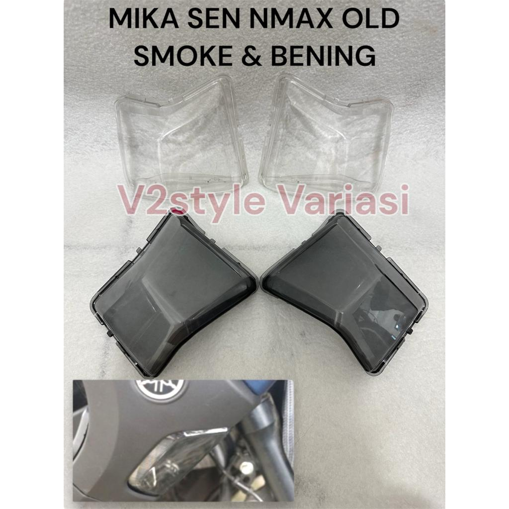 NMAX TURN SIGNAL SMOKE TRANSPARENT CLEAR MOTORCYCLE OLD NMAX 2015 2016 2017 2018 2019 เปลี่ยนฝาครอบ THICK MICA PROTECTOR NMAX ฝาครอบเปลี่ยนหลอดไฟ MICA PAIR ซ้าย RIGHT PNP เดิมคุณภาพสูง MOSCOW