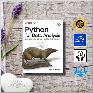 [Hard Cover] Python For Data Analysis Third Edition โดย Wen McKinney - เวอร์ชั่นภาษาอังกฤษ