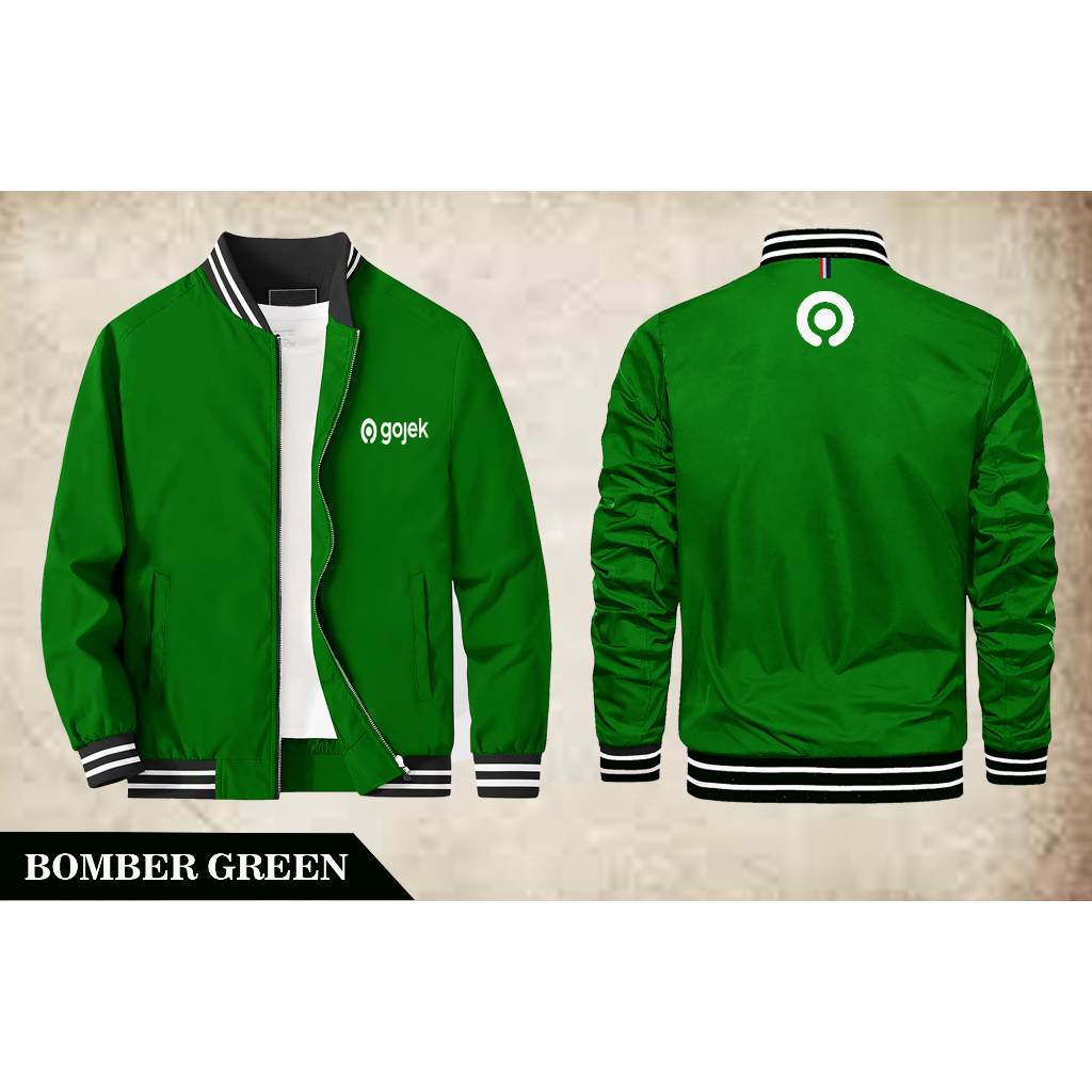 ล่าสุด Gojek Slimfit Bomber Jacket / เสื้อแจ็คเก็ต Gojek ล่าสุด 2023 / เสื้อแจ็คเก็ต Gojek Jakey ของ