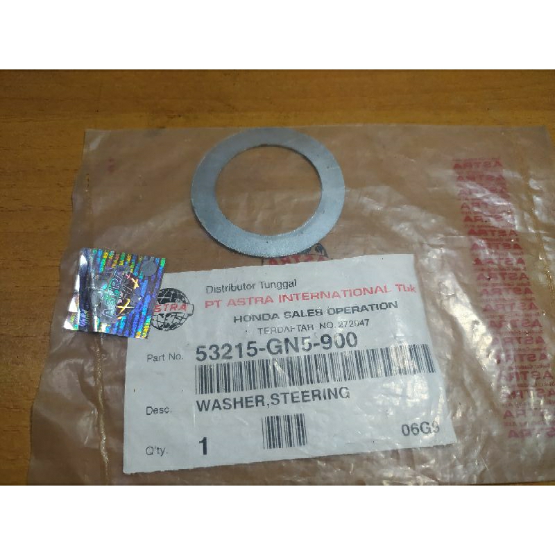 ใหม่เดิม Honda GRAND PRIMA ด้านหน้าส้อม T พวงมาลัยเครื่องซักผ้า Nut 53215-GN5-900