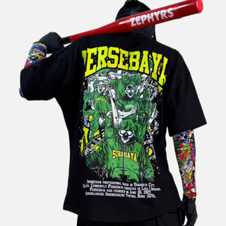 เสื้อยืด ผ้าฝ้าย ลาย Kaos Oversize Persebaya 20s