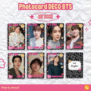 โฟโต้การ์ด Deco MY BOO BTS rm jin suga jhope jimin v jungkook