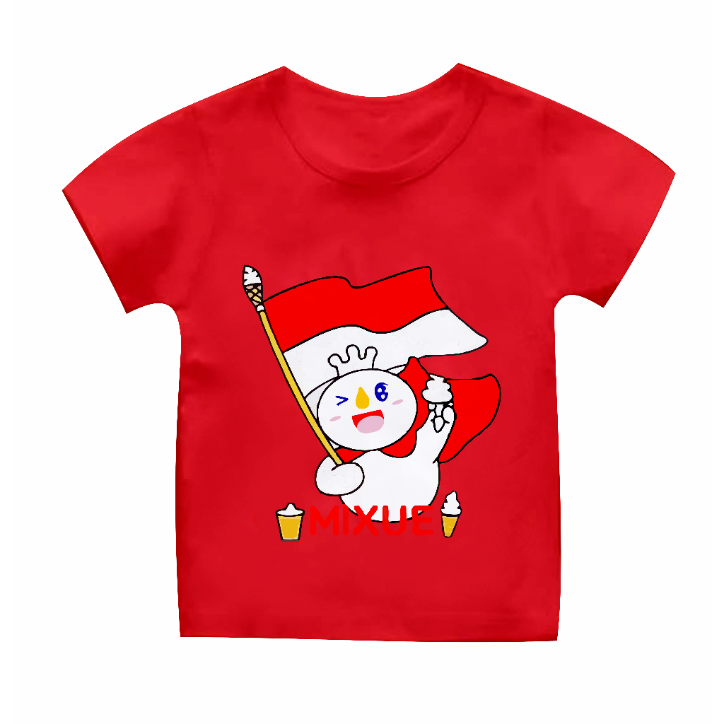 Lexander Fashion Mixue Merdeka เสื้อยืดเด็ก