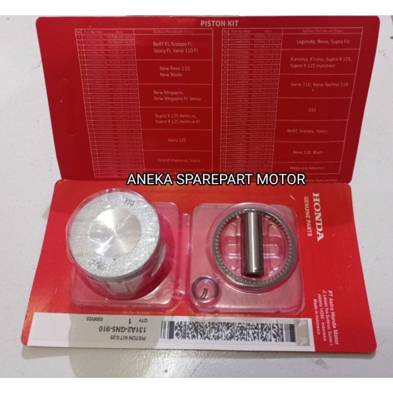 PISTON ชุด HONDA GRAND SUPRA X 0S 0.25 OVERSIZE 0.25 GN5 SEHER GRAND OS 0.25 GN5