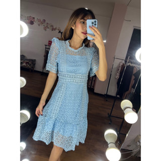 Gracia Peplum ชุดเดรสลูกไม้โครเชต์ @255