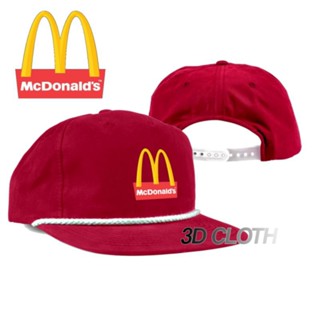 หมวกเชือก MCDONALDS/Snapback พรีเมี่ยม สไตล์คลาสสิก