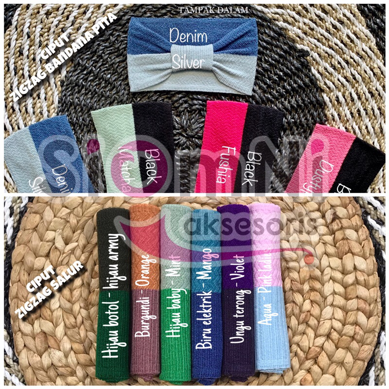 ภายใน HIJAB / ZIGZAG CIPUT BANDANA & ZIGZAG STRIPE TWO TONE