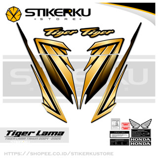 สติกเกอร์ TIGER 2000s OLD TIGER สําหรับติดตกแต่งรถยนต์ TIGER 2000s TIGER OLD HONDA TIGER HONDA Stickers POLET TIGER My 9Th