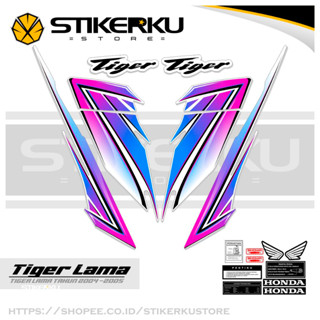 สติกเกอร์ TIGER 2000s OLD TIGER 2000s TIGER 2000s TIGER OLD HONDA TIGER HONDA Stickers POLET TIGER My 12Th