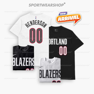 เสื้อยืดกีฬาบาสเก็ตบอล บาสเก็ตบอล ลาย Portland Trail Blazers Scoot Henderson No.00 สําหรับผู้ชาย ผู้หญิง