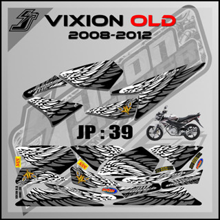 สติกเกอร์กราฟฟิค Jupon Striping Vixion Old 2008-2012 Semifull Variation Jp39