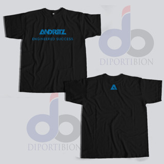 เสื้อยืดแขนสั้น พิมพ์ลายโลโก้ ANDRITZ ANDRITZ สําหรับผู้ชาย