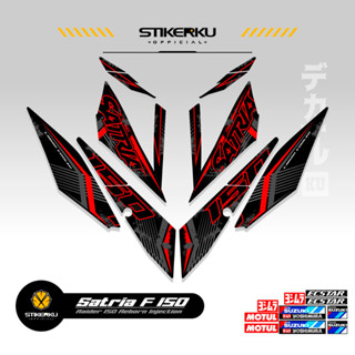 สติกเกอร์ลายทาง SATRIA FU 150 SIMPLE F150 SATRIA F150 2016-2022 STICKER STRIPING SATRIA FU R150 STOCK DECALS RIDER FI R150 SATRIA EDITION Stickerkudecall 13th MOTIF