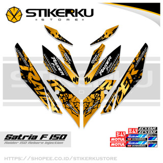 สติกเกอร์หัวฉีด SATRIA FU 150 SIMPLE F150 SATRIA F150 2016-2022 STICKER STRIPING SATRIA FU BELANG R150 STOCK DECALS RIDER FI R150 SATRIA EDITION Stickerkustore 8th MOTIF