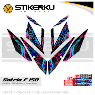 สติกเกอร์หัวฉีด SATRIA FU 150 SIMPLE F150 SATRIA F150 2016-2022 STICKER STRIPING SATRIA FU BELANG R150 STOCK DECALS RIDER FI R150 SATRIA EDITION Stickerkustore 14th MOTIF