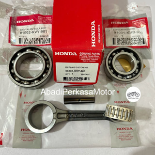 Stang Seher + Bearing Kruk As 6007 6205 Kiri Kanan Honda Beat Scoopy Spacy Karbu Fi Beat Pop (KVY)