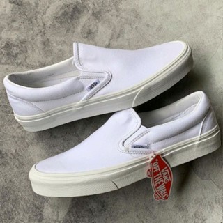 รองเท้า Vans Slip On สีขาว สําหรับผู้ชาย และผู้หญิง