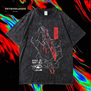 เสื้อยืด พิมพ์ลาย Tryworldbdg OFFICIAL "TOJI" | เสื้อเชิ้ต ซักได้ | หินล้าง | เสื้อยืด ขนาดใหญ่ | เสื้อยืด พิมพ์ลาย Toji FUSHIGURO JUJUTSU KAISEN WASHING VINTAGE