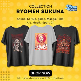 เสื้อยืด พิมพ์ลายการ์ตูนอนิเมะ Ryomen Sukuna Jujutsu Kaisen