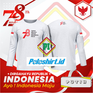 เสื้อยืดแขนสั้น พิมพ์ลายครบรอบ 78 ปี INDONESIA Is Going Forward For INDONESIA ครบรอบ 78 ปี TYPE 1.1