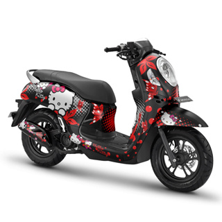 สติกเกอร์ติดแดชบอร์ด แบบเต็มตัว ลาย Hello Kitty 3 สําหรับ Honda รุ่น 2012-2023