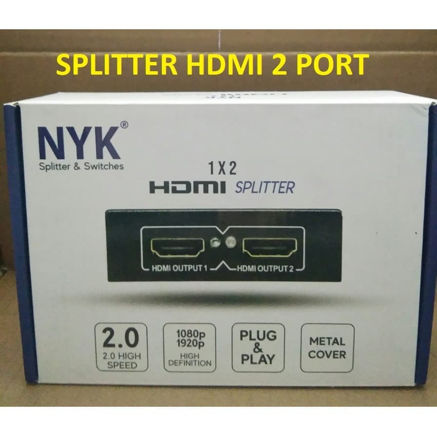 HDMI SPLITTER - HDMI Splitter 2 Port 2.0 ความเร็วสูง - สวิตช์ HDMI