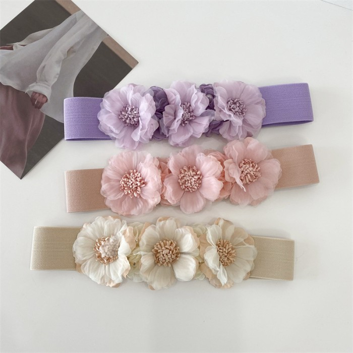 เข็มขัดยางผู้หญิง Buckle Obi Belt "3FLO" GC555