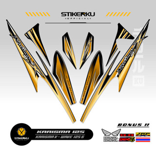 สติกเกอร์ ลาย Charisma STRIPING 125 9 MOTIF Charisma STICKER X 125 D STOCK DECALS Variations STRIKER Contemporary Charisma SIKER Unique ORI Stickersimple STRIPING Motocycle Trim WAVE 125s SUPRA Father stickerkudecall