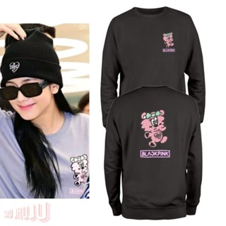 Jisoo เสื้อกันหนาว ลายโลโก้ BP x Ferd Bpink Char BSR