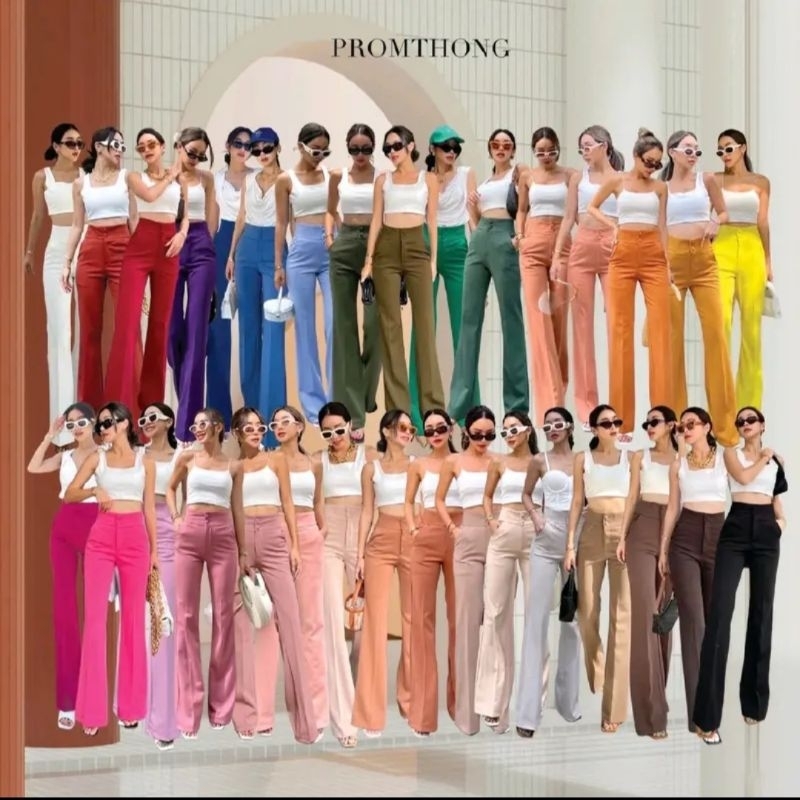 กางเกง BKK Promthong ของแท้ - Esme HW Cutbray
