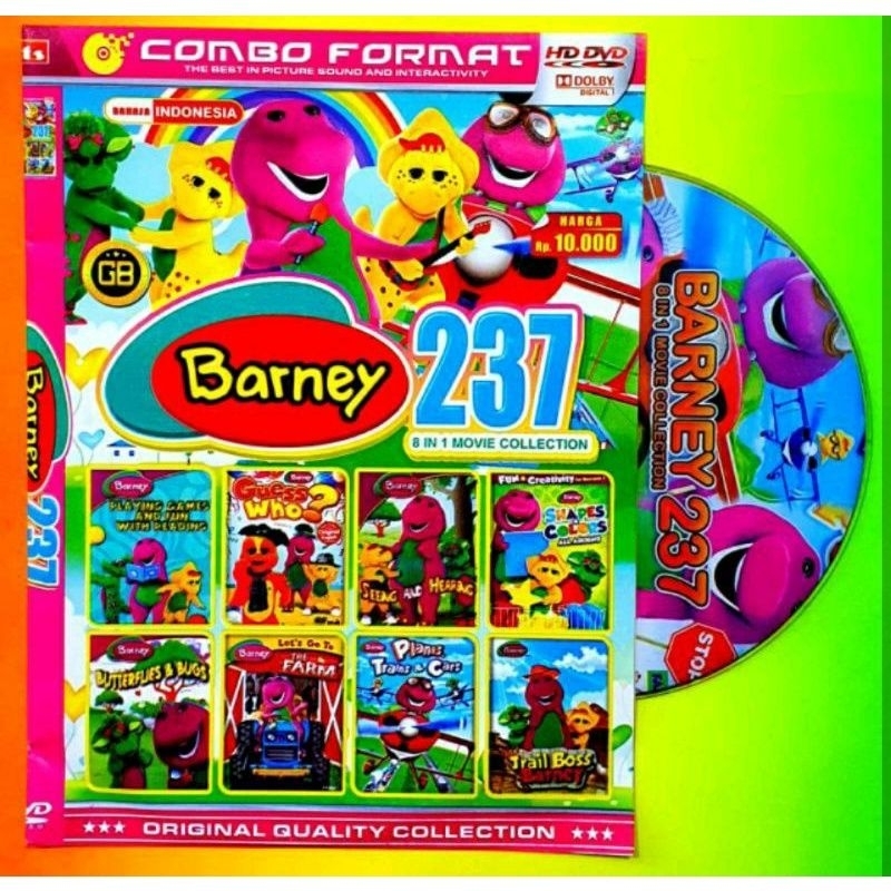 Barney CHILDREN& 39;S VIDEO FILM CASSETTE IN INDONESIAN - ใหม่ล่าสุด BARNEY CARTOON CHILDREN& 39;S F