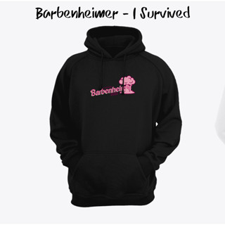 เสื้อกันหนาว มีฮู้ด ลาย I Survived Barbenheimer K0342