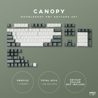 ชุดปุ่มกดคีย์บอร์ด CANOPY Doubleshot PBT