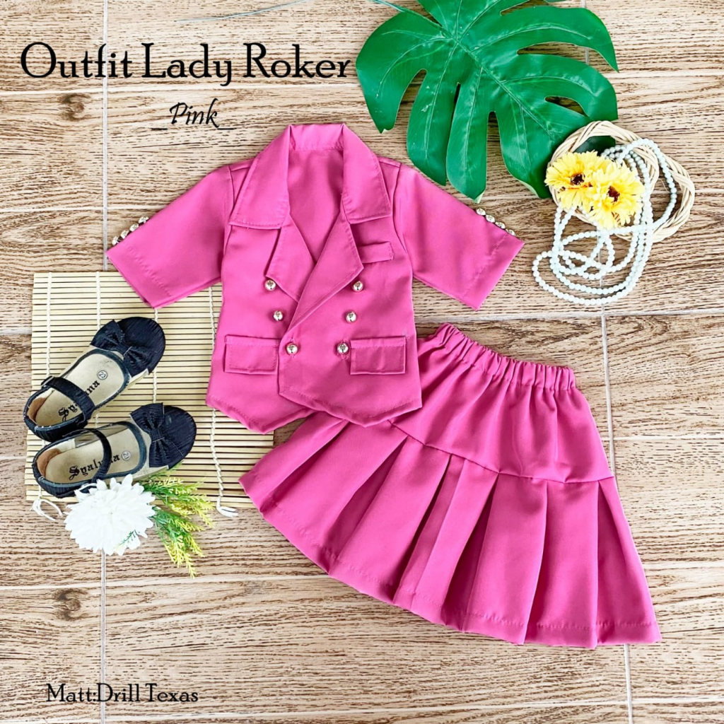 BAJUNIK KIDS SUIT OUTFIT LADY ROCKER I KIDS SUIT I MODERN KIDS CLOTHES