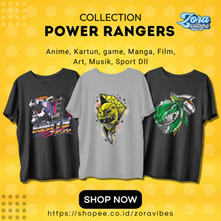 เสื้อยืด ลาย Power RANGERS VINTAGE | เสื้อยืด พิมพ์ลาย Power RANGERS NOSTALGIA