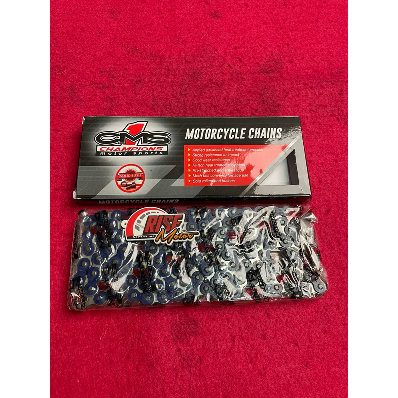 MOTO 1 CHAIN สีฟ้า 415 X 130