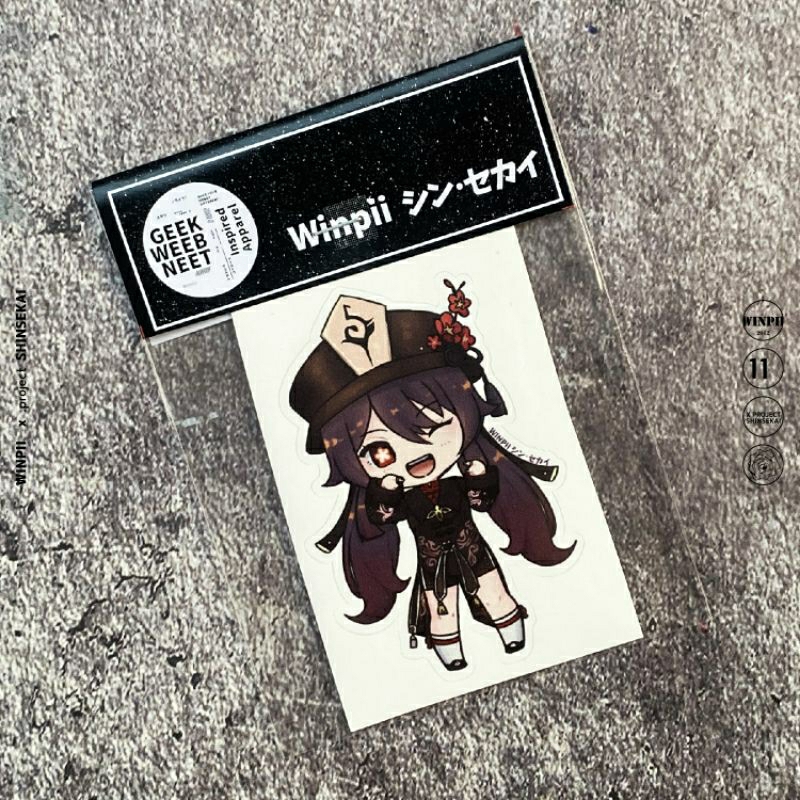 สติ๊กเกอร์ / สติ๊กเกอร์ Hu Tao เกม Genshin Impact