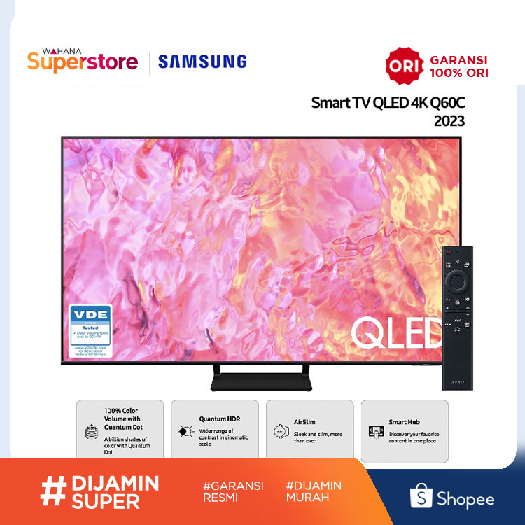 Samsung Smart TV QLED 4K Quantum HDR Q60C 43 นิ้ว - 43Q60C | Qa43q60cakxxd