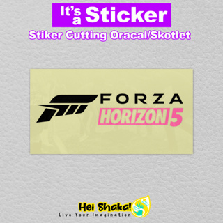 สติกเกอร์สะท้อนแสง ลายนูน Forza Horizon 5-Cutting สําหรับติดตกแต่งเกมแข่งรถ