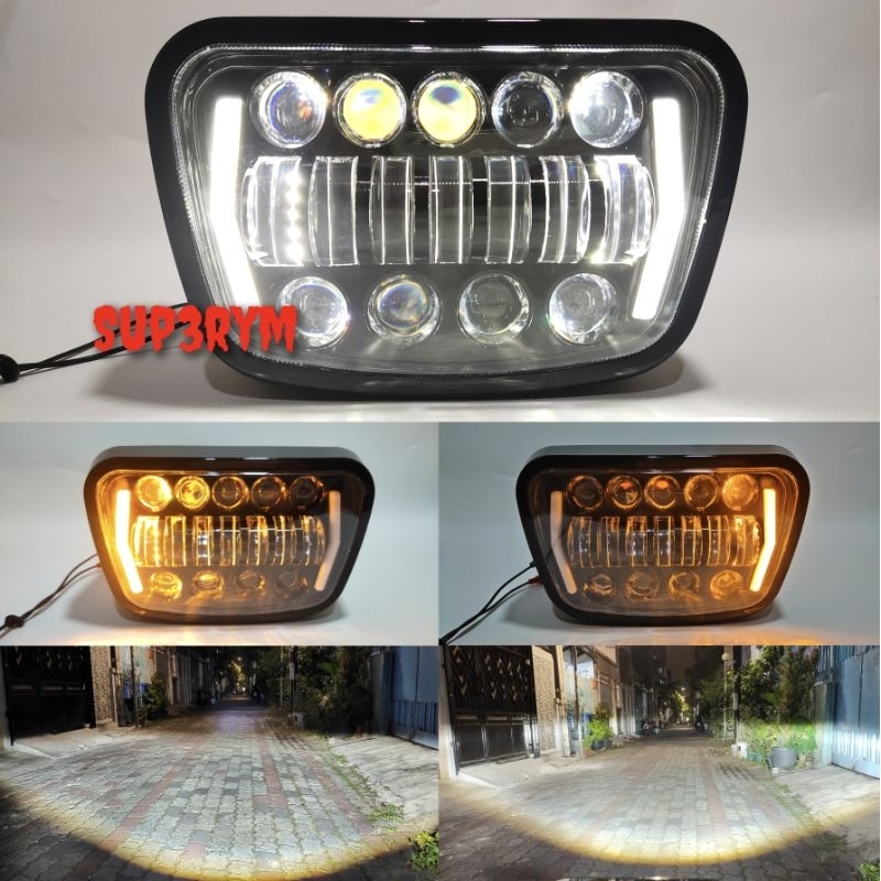 Daymaker rx king gl pro win กล่องไฟหน้า รุ่น 16 led 8d twilight+sein