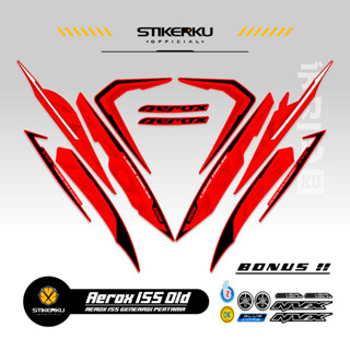 สติกเกอร์ AEROX 155-7 MOTIF STRIPING OLD 155-VVA AEROX STICKER Unique AEROX 155-VVA STICKER/AEROX 155-VVA STICKER/STOCK DECAL/LIST/POLET/Stickerkudecall