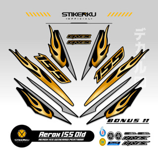 สติกเกอร์ ลาย OLD AEROX 155 VVA MOTIF 33 OLD AEROX 155 VVA STICKER Unique AEROX 155 VVA STICKER AEROX 155 VVA STICKER STOCK DECAL LIST POLET Stickerkudecall