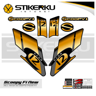 สติกเกอร์ FI 1st MOTIF/STICKER ใหม่/STRIKER SCOPPY FI/STOCK DECAL/LIST SEKUPI/SCOPY/Varization/POLET/ORI/Unique/STIPING/PREMIUM Stickerkustore