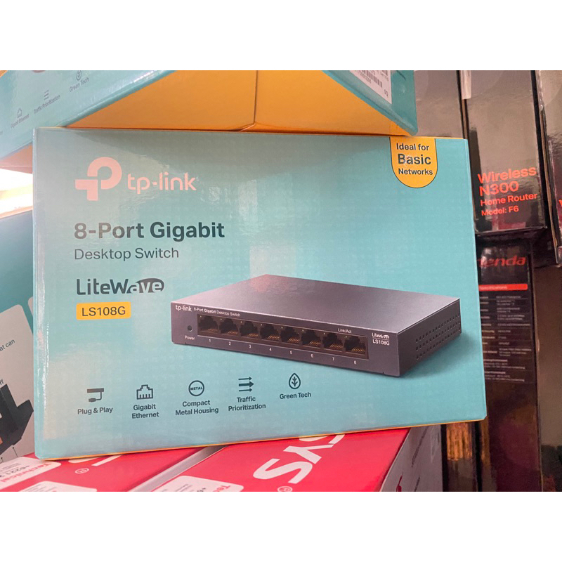 Tp Link LS108G 8Port Gigabit Switch HUB เคสโลหะเหล็ก