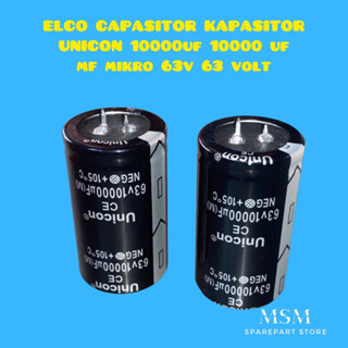 Elco UNICON ตัวเก็บประจุ 10000uf 10000uf mf Micro 63v 63v