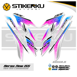 ใหม่ สติกเกอร์เชื่อมต่อ AEROX 155 AEROX 155 AEROX 155 เชื่อมต่อ LIST POLET Variation NVX STICKER AEROX 155 DECAL Stickerkustore 30 สี